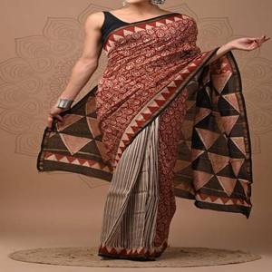 Saree auténtico de fabricación india para ocasiones especiales o celebraciones y reuniones Uso disponible a precio de exportación - Product Image 3