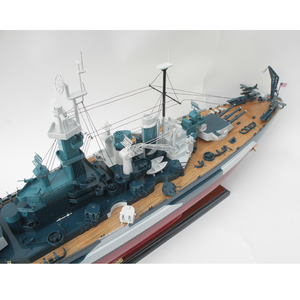 ARTISANAT EN BOIS USS NORTHH CAROLIINA MODÈLE DE NAVIRE-MODÈLE DE NAVIRE D'AFFICHAGE POUR DÉCOR NAUTIQUE-MODÈLE DE BATEAU EN BOIS AVEC SUPPORT DE PRÉSENTATION - Product Image 4