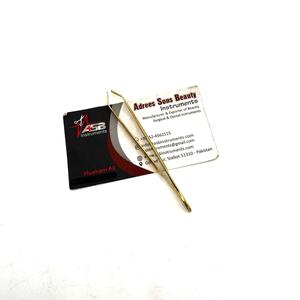 Pince à épiler inclinée dorée en acier inoxydable, impression de logo personnalisée, mise en forme des sourcils, épilation, personnalisable - Product Image 4