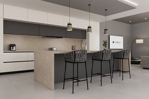 Custom Eco-Friendly Non-Toxic Contemporary Kitchen Bathroom Vanity Tops Artificial Quartz Countertops Prefab Cut Carrara - Product Image 3
