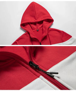 Sudadera con capucha con estampado de abullonado para hombre de peso pesado, sudaderas de algodón 100% de alta calidad, ropa de calle básica, mezcla de algodón para invierno - Product Image 5