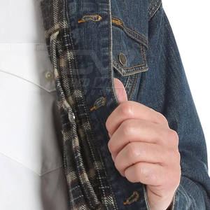 Chaqueta vaquera al por mayor Chaqueta vaquera de algodón para hombre Diseñe su propia chaqueta vaquera nueva y elegante chaqueta vaquera - Product Image 5