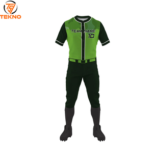 Uniformes de béisbol de equipo de diseño personalizado precio bajo nuevo patrón al por mayor popular nuevo diseño mejor calidad uniforme de béisbol OEM - Product Image 1