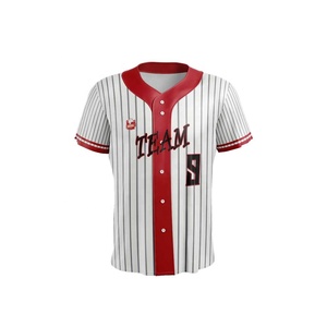 ชุดเสื้อเบสบอลผ้าโพลีเอสเตอร์ระบายอากาศยืดได้เสื้อเจอร์100% ชื่อและหมายเลขทีมนักเบสบอลปรับแต่งได้ - Product Image 5