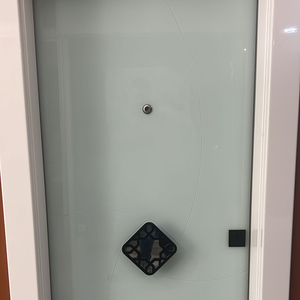 ประตูเหล็กสแตนเลสสีขาวสไตล์โมเดิร์นสำหรับภายนอกอาคาร พร้อมระบบเปิดแบบแมนนวล ผิวสำเร็จรูป ผลิตในตุรกี - Product Image 1