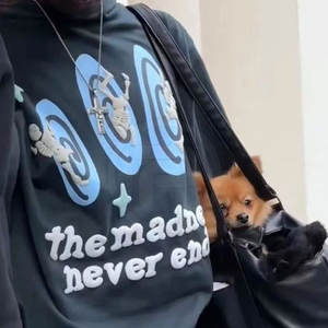 Meilleur matériel Sweat à capuche imprimé à manches longues Hiver Nouveau col à capuche à motif solide à la mode - Product Image 3