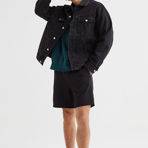 Short de sport unisexe décontracté en coton, couleur unie, respirant, taille moyenne, cargo en toile fine pour hommes, respectueux de l'environnement, été chaud - Product Image 1