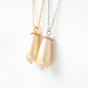 สร้อยคอเงินสเตอร์ลิง925ชุบโรเดียม18K พร้อมจี้ไข่มุกน้ำจืดสไตล์วินเทจสินค้าจากโรงงาน - Product Image 2