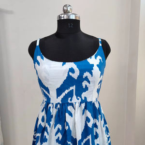 Floral Cotton Dress Lightweight & Breathable <b>Summer</b> Dress Elegant And Comfortable Handblock Cotton Dress for Women fitting dress - Product Image 1