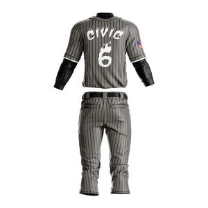 Precio al por mayor, en stock, uniformes de béisbol para hombres, logotipo personalizado, Diseña tus propios uniformes de béisbol - Product Image 4