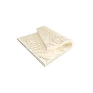 天然品质睡眠全尺寸新款白色廉价床垫面料大号礼帽长度200厘米100% 越南乳胶床垫