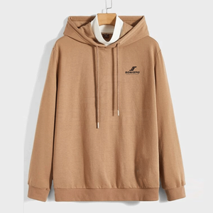 เสื้อฮู้ดน้ำหนักเบาสำหรับผู้ชายผ้าคอตตอนผ้าโพลีเอสเตอร์100% คอตตอนผ้าโพลีเอสเตอร์สำหรับฤดูหนาว - Product Image 1