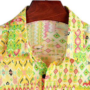 Les fabricants de chemises de plage du Pakistan offrent des vêtements floraux en coton prêt à l'emploi pour les hommes pour la distribution de vêtements de vacances quantité minimale de commande disponibles - Product Image 3