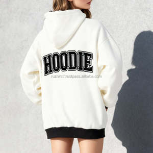 Sudadera con Capucha de Felpa Gruesa y Cómoda, Corte Holgado con Capucha con Cordón, Ideal para Uso Diario Informal en Temporada de Frío - Product Image 3