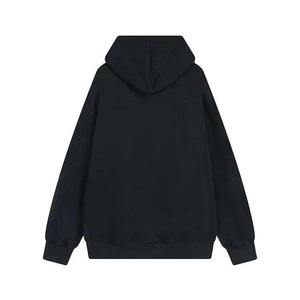 Nouveau sweat à capuche zippé pour homme, streetwear personnalisé, hiver, respirant, en molleton de coton, avec strass, délavé à l'acide, imprimé numérique, devant - Product Image 6