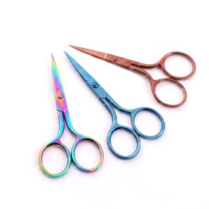 Fabricación de tijeras para pestañas y cejas Herramientas de manicura de etiqueta privada de acero inoxidable con embalaje personalizado - Product Image 3