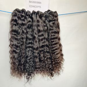 Paquete de cabello humano virgen indio 100% al por mayor, con cutícula alineada, estilo ondulado, excelente producto, extensiones, proveedor, estilos para exportación - Product Image 5