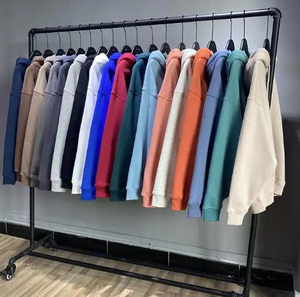Sudaderas con capucha de algodón 100% de peso pesado para hombres y mujeres personalizadas, ropa de calle, sudadera de estilo de invierno a la moda - Product Image 1