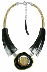 RYSTIC, recién llegado, collar de cuerno de buey de Búfalo, joyería de hueso de estilo Animal pulido, cuentas de diseño Natural, boda para mujeres y niñas - Product Image 3