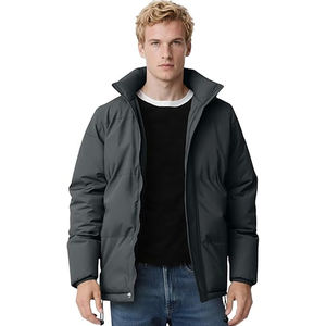 Venta al por mayor a granel chaqueta acolchada personalizada hombres 2025 Cálido impermeable ligero aislado invierno prendas de vestir exteriores OEM chaquetas de moda proveedor - Product Image 1