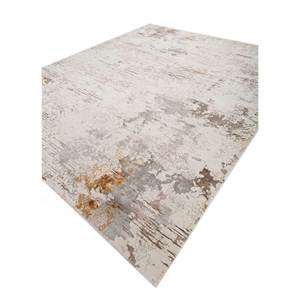 Alfombra Kavi Ivory de Lana y Seda de Bambú Anudada a Mano-Srb(702) con Patrón Abstracto sin Cordones para Uso Doméstico - Product Image 2