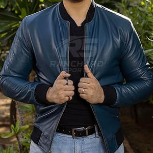 Chaqueta Bomber de Cuero de Alta Calidad, Moderna, Cómoda, Clásica, Suave, Cálida, para Uso Diario - Product Image 4