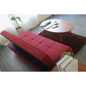 Minimally Designed Multifunctional <b>Convertible</b> <b>Sofa</b> <b>Bed</b> Red 168x86x33cm SFG68021 Reclining Wooden for Living Room Home Furniture - Product Image 3