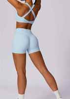 Venta al por mayor de sujetador de deporte de alto impacto elástico personalizado mujeres gimnasio Fitness Yoga conjuntos para las mujeres de alta calidad fitness yoga conjunto
