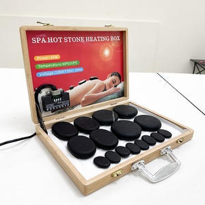 Ensemble de massage aux pierres chaudes HOONNI avec chauffe-pierres, 16 pièces, température constante, utilisation corporelle, kit de contrôle de la minuterie - Product Image 4