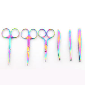 Pince à sourcils en acier inoxydable de marque privée de haute qualité ciseaux inclinés pointus 3/3.5/4/4.5 pour l'extension des cils - Product Image 1