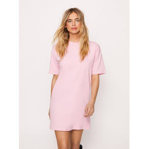 Robe t-shirt surdimensionnée sans manches blanche | Robe t-shirt blanche sans manches longue robe t-shirt bleue - Product Image 5