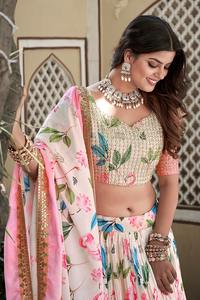 Lehenga Choli imprimé numérique FABZONE LNB1008, style Bollywood, collections indiennes pour femmes, en stock - Product Image 6