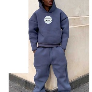 Conjunto de chándal para hombre, conjunto de 2 piezas, sudaderas con capucha de bolsillo y pantalones, conjuntos de entrenamiento para correr de primavera - Product Image 1