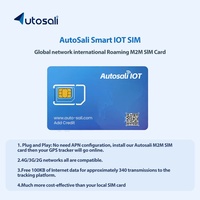 Tarjeta SIM Internacional Inteligente Autosali para IoT, Tarjeta SIM LTE 4G con GPS para Dispositivos de Rastreo GPS, Tarjeta SIM con Roaming Global