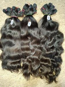 High Quality Virgin Indian Remy Grade Human Hair Extensions Machine Double Weft Weaving Hair <b>Top</b> Graded Source All Colors - Product Image 2