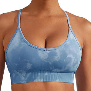 Soutien-gorge de yoga de haute qualité avec logo personnalisé haut de forme physique soutien-gorge de sport pour femmes en couleurs unies vente en gros - Product Image 1