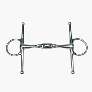 2025 de acero inoxidable de alta calidad Full Cheek Snaffle Flexi Bits de caballo de doble articulación 15mm - Product Image 6