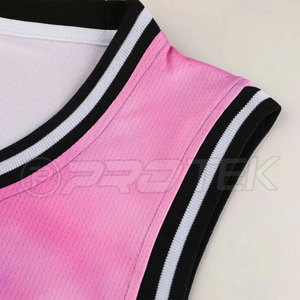 Uniforme de basket-ball imprimé tie-dye respirant de haute qualité hommes et femmes ensembles de mode de vêtements de sport grande taille - Product Image 6