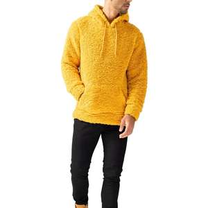 Venta al por mayor de calidad superior 100% algodón polar piedra ácido lavado sudaderas con capucha ropa de moda algodón suave polar pulóver sudaderas con capucha para hombres - Product Image 4