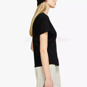 T-shirt décontracté pour femmes avec strass Bling avec coupe décontractée pour les fêtes et les festivals T-shirt pour femmes - Product Image 5