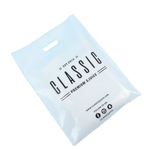 Custom Own Logo Shopping Useful Plastic <b>Bags</b> Die Cut Plastic <b>Punch</b> Handle <b>Bag</b> - Product Image 4
