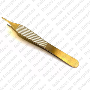 Venta directa de fábrica, pinzas de tejido marrón Adson, juego de instrumentos quirúrgicos de acero inoxidable, precio - Product Image 5