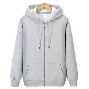 <b>Men's</b> <b>Zipper</b> <b>Cardigan</b> Hoodie Plus Size Fleece Warm Coat Autumn and Winter Trend Hoodie - Product Image 5