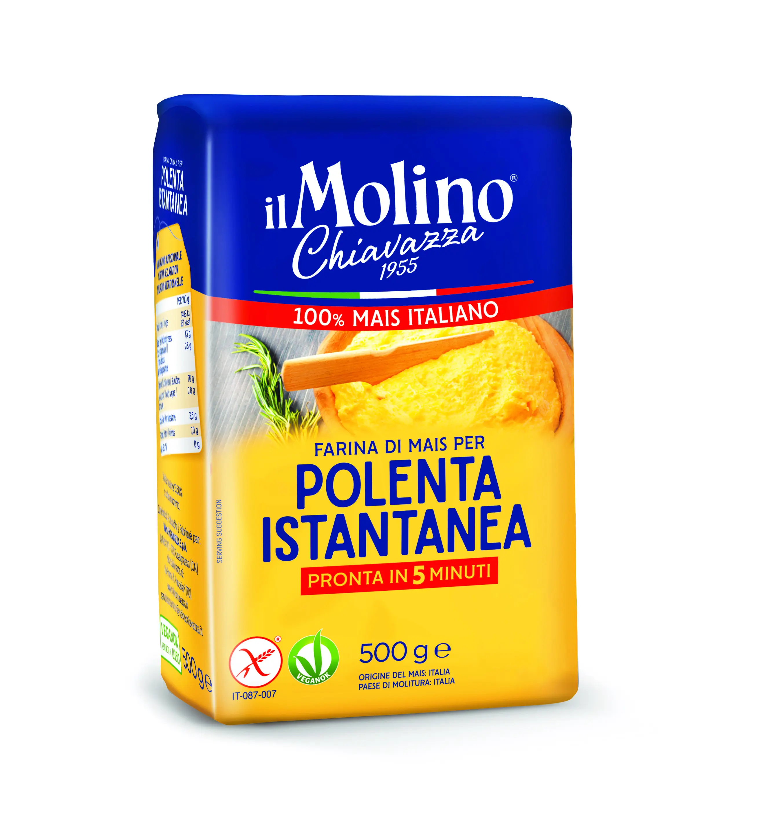 Alta Qualidade 100% Farinha Natural INSTANTE MILHO SEMOLINA Ideal para Usos Profissionais Made in Italy Pronto para o Envio