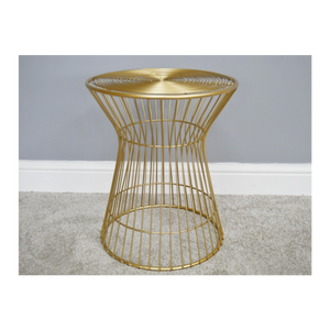 Table en métal 2024 pour salon Design gaufré canapé côté meubles appartement table basse, côté canapé, tables d'appoint de rangement - Product Image 3