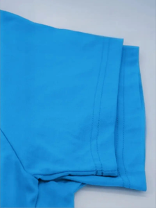 2 camisetas de algodón suave para niñas, informales, cuello redondo, manga corta, Color sólido, rojo, Morado, Rosa, perfectas para primavera y verano - Product Image 4