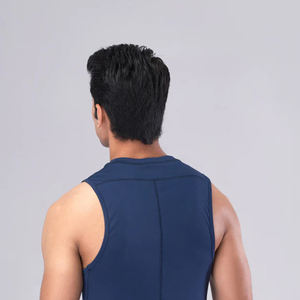 Venta al por mayor de moda de los hombres camiseta sin mangas con logotipo personalizado de los hombres de palangre culturismo camisetas sin mangas Fitness llano gimnasio camiseta sin mangas para los hombres - Product Image 5