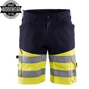 Pantalones cortos de trabajo de seguridad reflectante para hombres al por mayor de alta visibilidad para trabajo y actividades al aire libre - Product Image 2