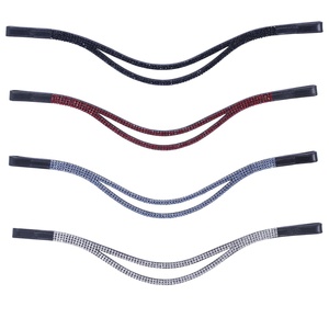 Banda de cuero para cejas, diseño de clincher plateado, puntada blanca, cuero de caballo - Product Image 6