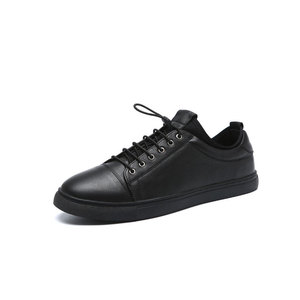 Chaussures de sport décontractées pour hommes en cuir véritable de vachette, à lacets, légères, respirantes, souples, couleur unie – Prix de gros - Product Image 1